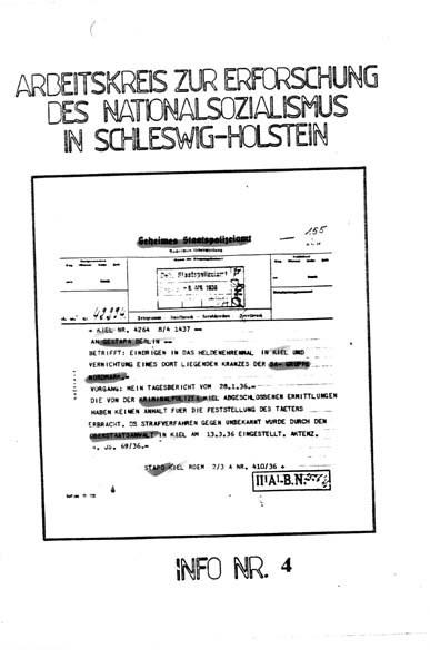 Info 4 Titelbild: Gestapa Berlin, 1936