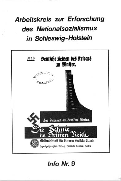Info 9 Titelbild: Zeitschrift Die Schule im Dritten Reich Nr. 18