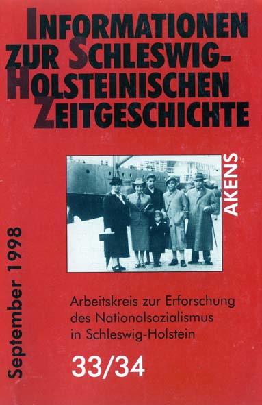 ISHZ 33/34 Titelbild: Emigration nach Palästina, Kiel 1938