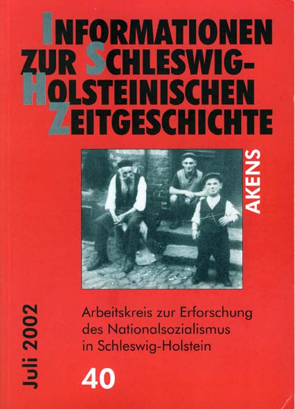 ISHZ 40 Titelbild: Eingang zur Produktenhandlung des 1913 aus Stanislau in Ostgalizien
zugewanderten alter Weber im Kieler Gngeviertel, ohne Datum