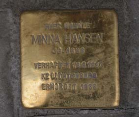Stolperstein für Minna Hansen, Kiel